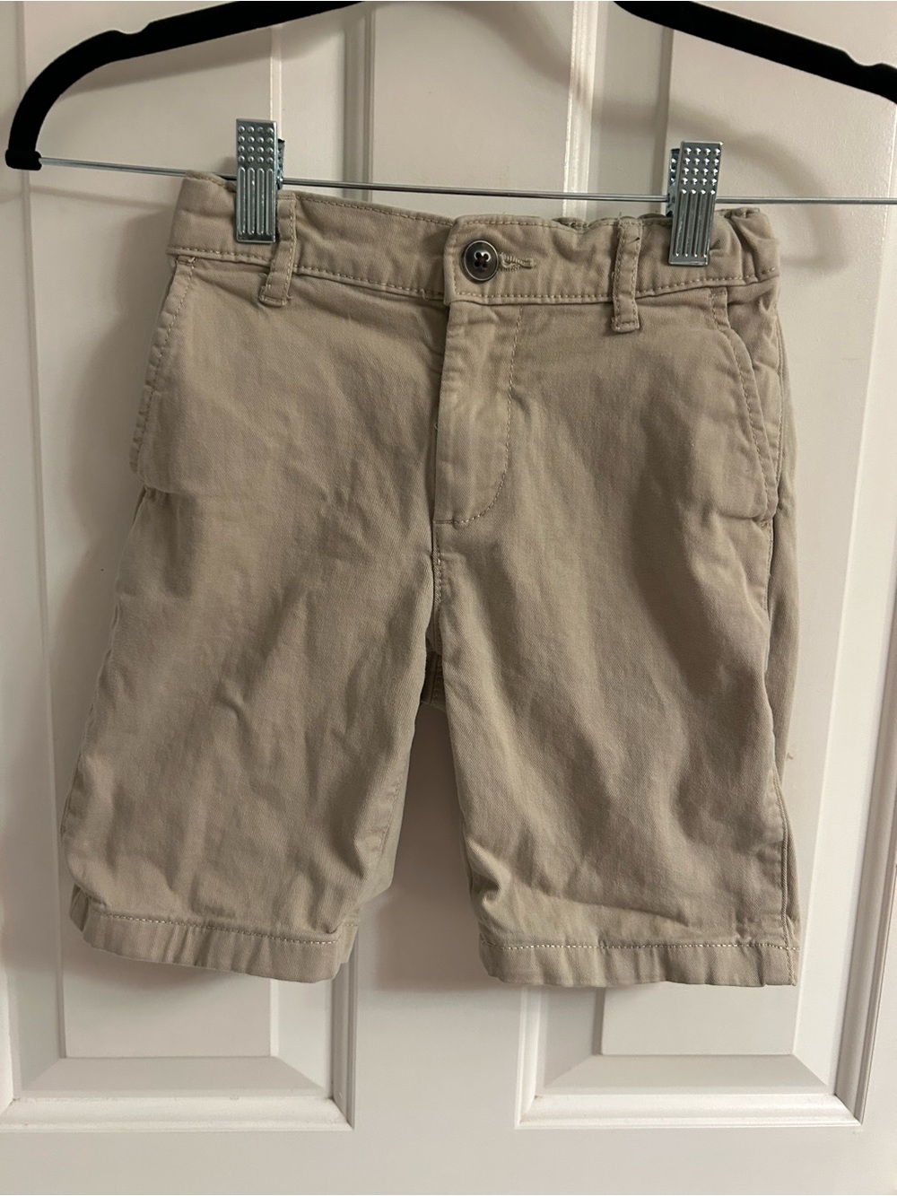 The Children's Place Tan Cotton Flat-Front Shorts
